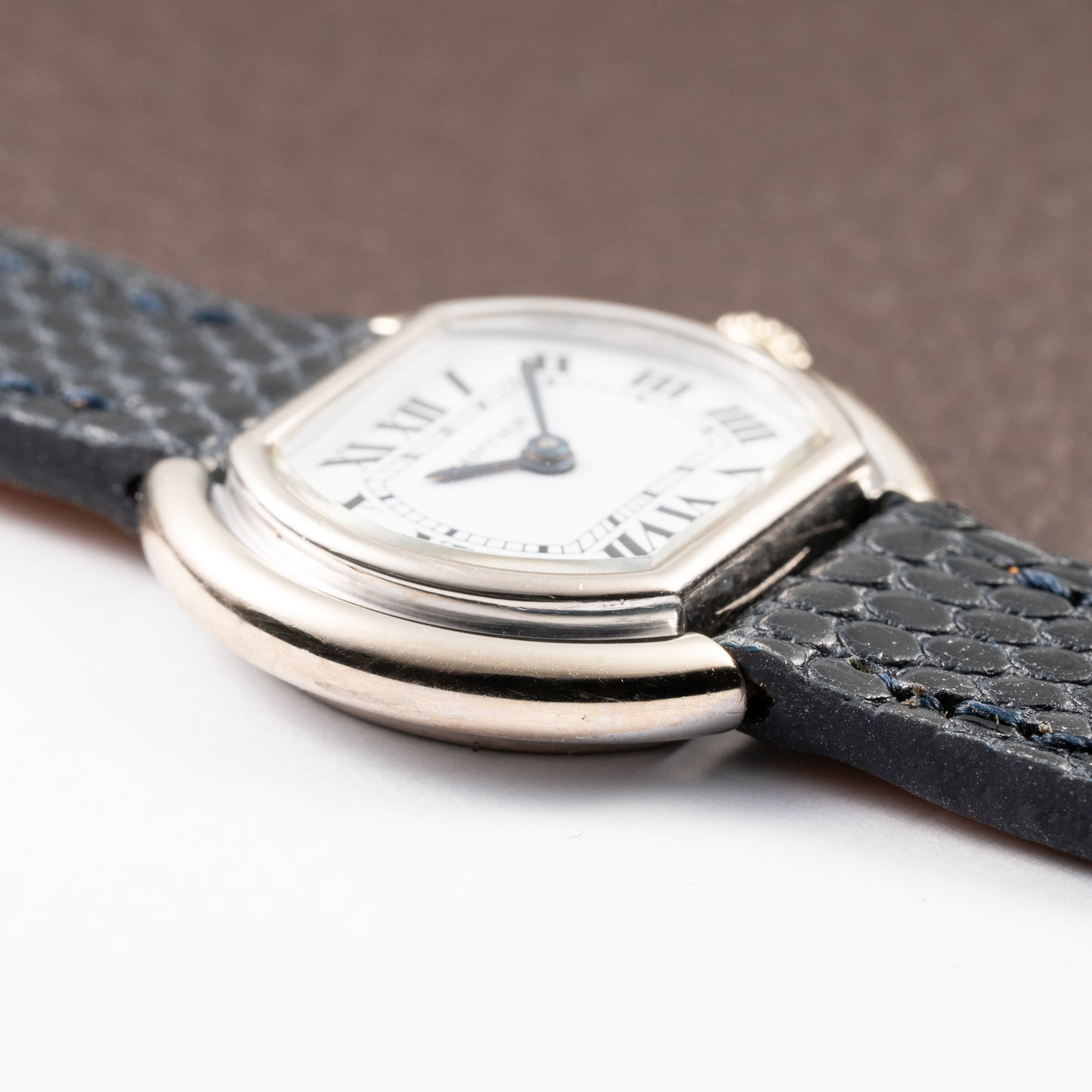Cartier Ellipse Horizontal 'Paris' 18k White Gold PM Ref. 67081 from 1970s