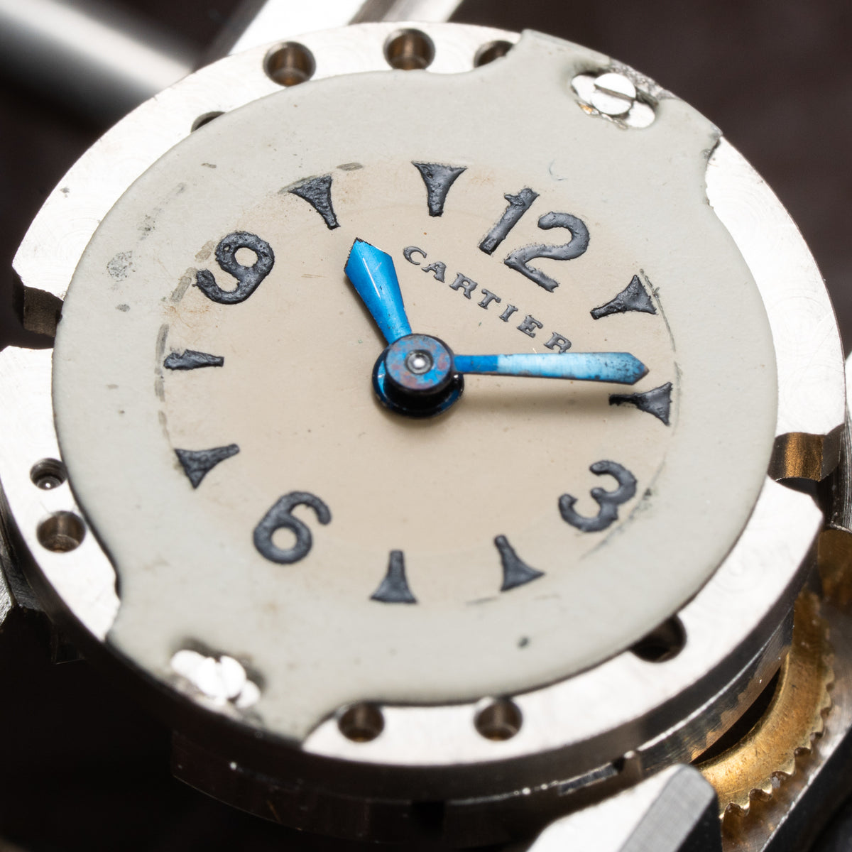 Cartier Backwinder Duoplan Cocktail watch 18K Yellow Gold from 1950s