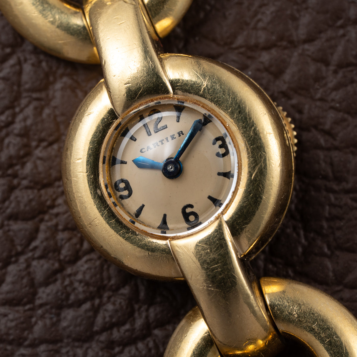 Cartier Backwinder Duoplan Cocktail watch 18K Yellow Gold from 1950s