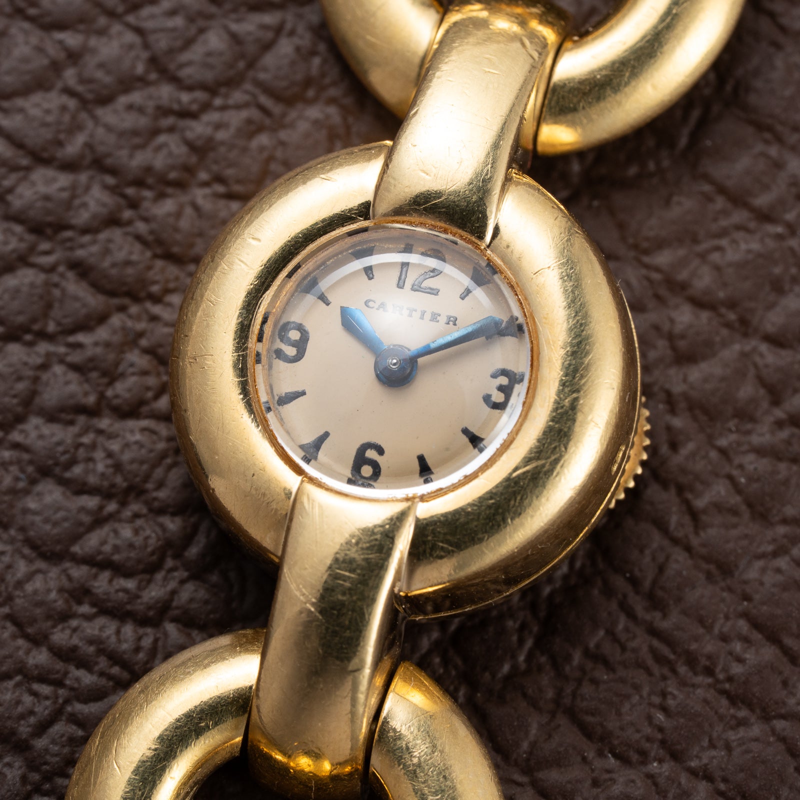 Cartier Backwinder Duoplan Cocktail watch 18K Yellow Gold from 1950s