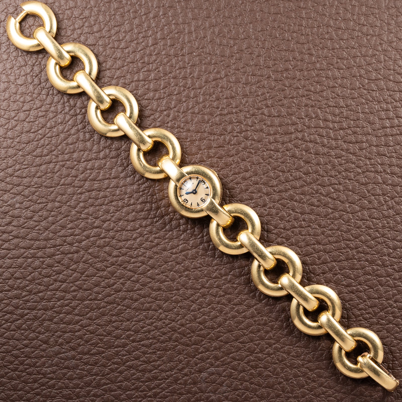 Cartier Backwinder Duoplan Cocktail watch 18K Yellow Gold from 1950s