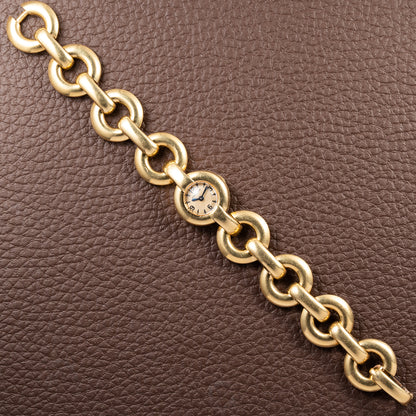 Cartier Backwinder Duoplan Cocktail watch 18K Yellow Gold from 1950s