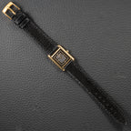 Cartier Tank Must de Vermeil Art Deco Black Roman Dial PM Reference 3 66001
