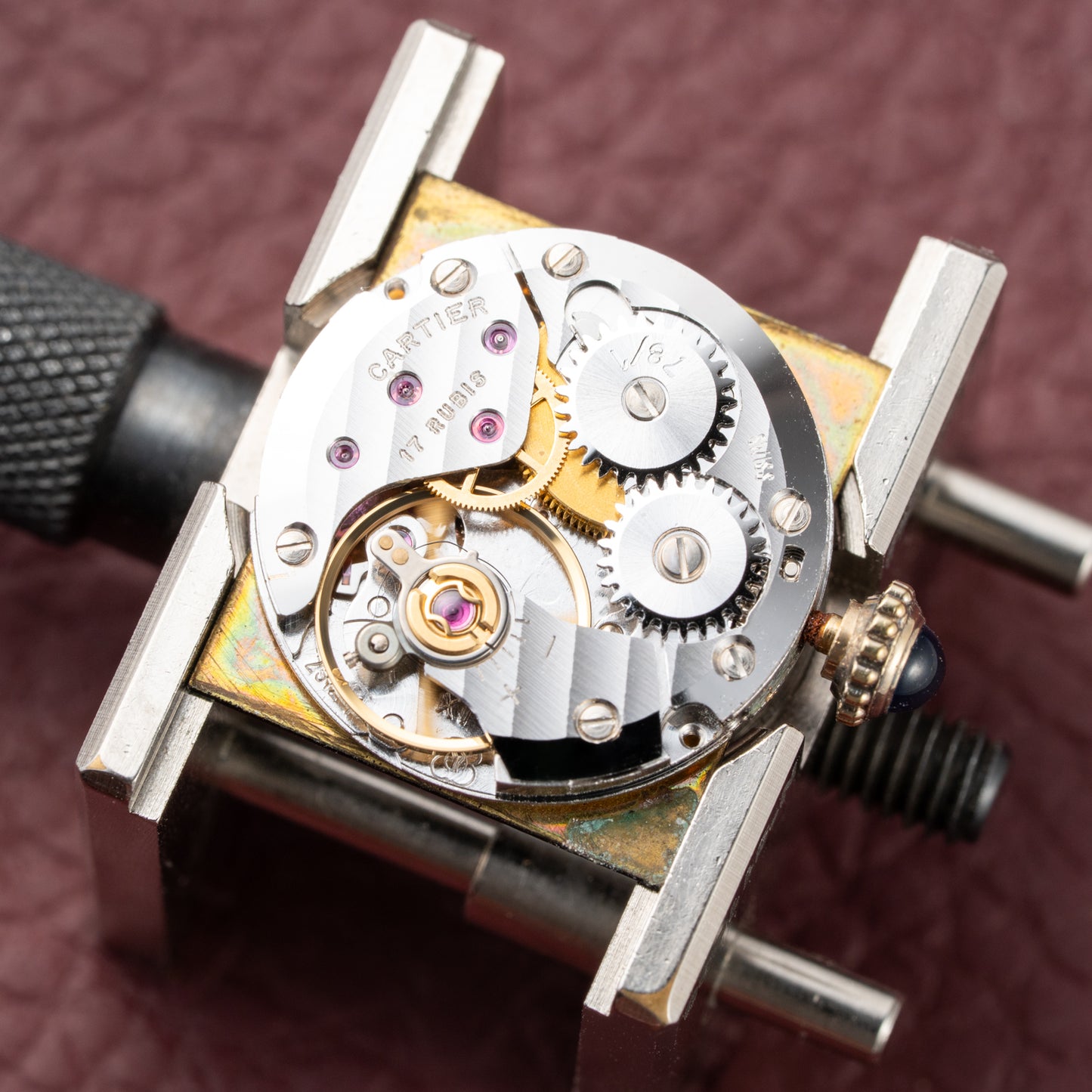 Cartier Tank Must de Vermeil Black 'onyx' Dial PM 1980s