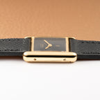 Cartier Tank Must de Vermeil Black 'onyx' Dial PM 1980s