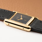 Cartier Tank Must de Vermeil Black 'onyx' Dial PM 1980s