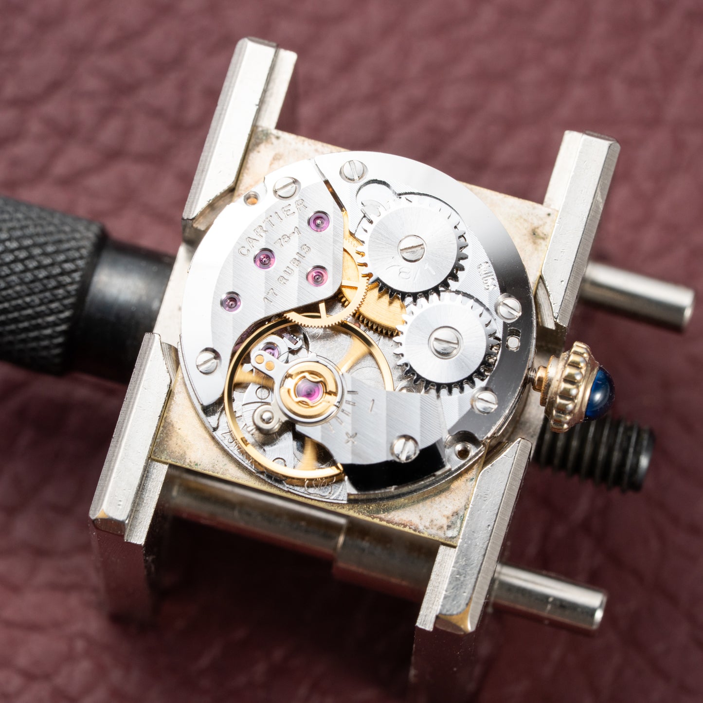 Cartier Tank Must de Lemon Dial Vermeil Full Set from 1979