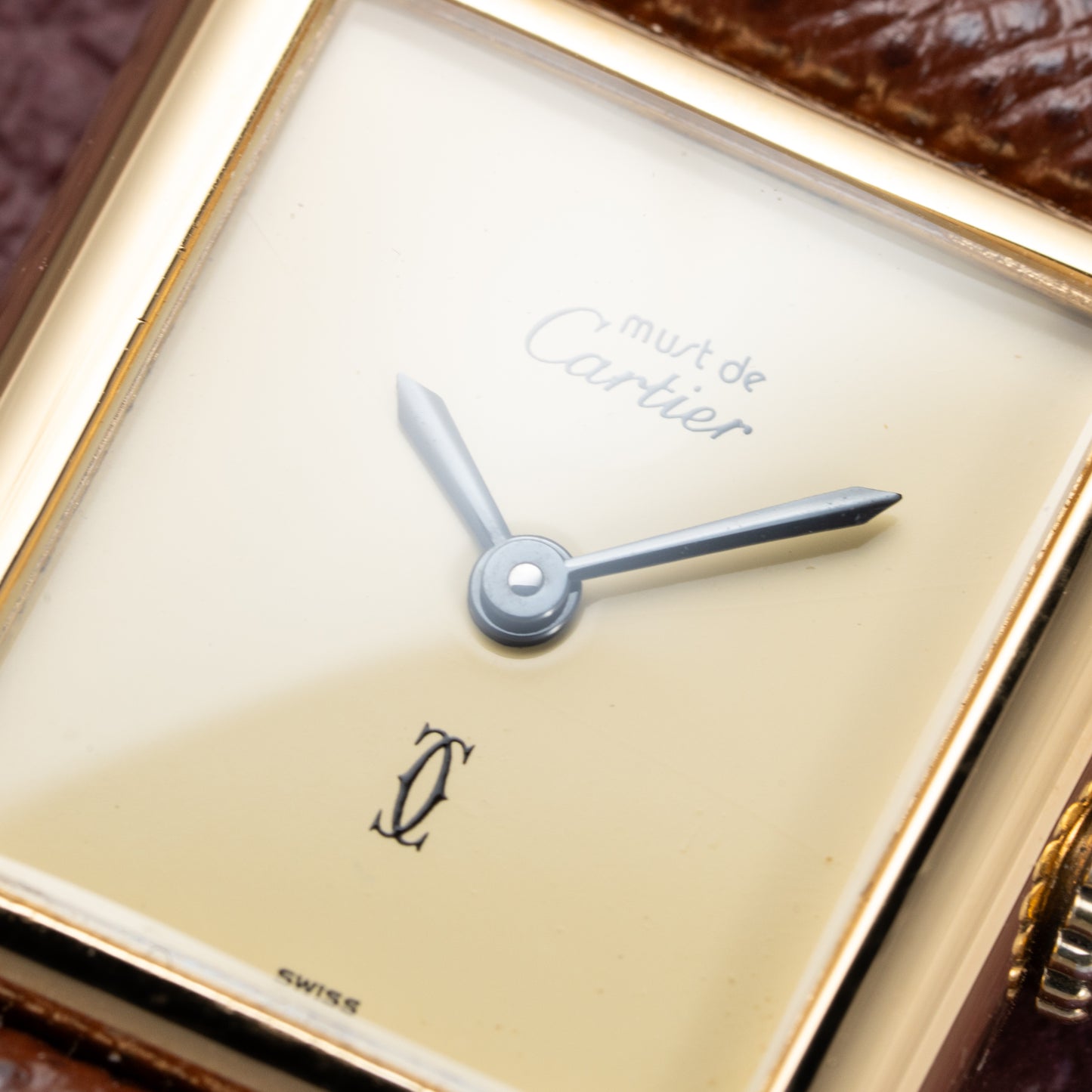 Cartier Tank Must de Lemon Dial Vermeil Full Set from 1979