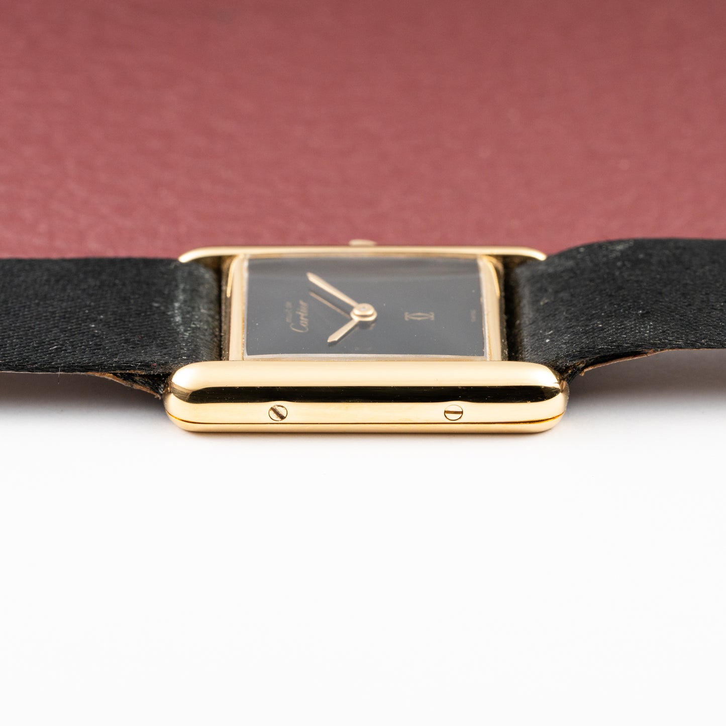 Cartier Tank Must de Vermeil Black 'Onyx' Dial Full Set Ref 3 66001 from 1984