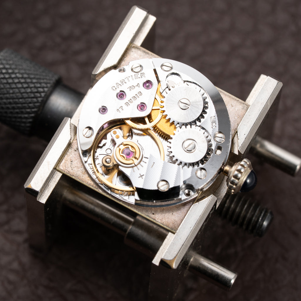 Cartier Must de Roman Lemon Dial Vermeil PM 1980s