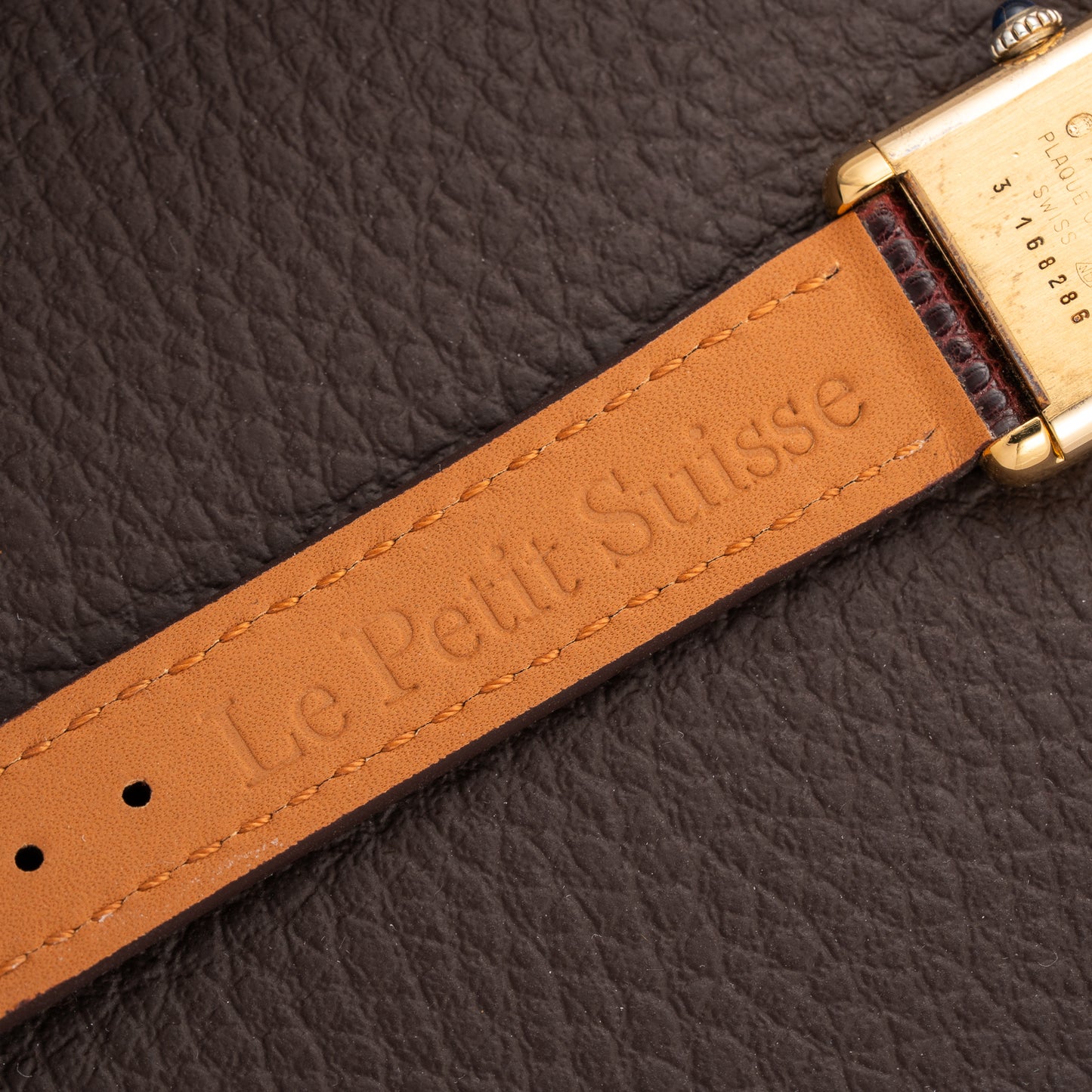 Cartier Must de Roman Lemon Dial Vermeil PM 1980s