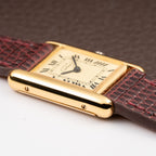 Cartier Must de Roman Lemon Dial Vermeil PM 1980s
