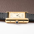 Cartier Tank Must de Roman Lemon Dial Vermeil PM 1980s
