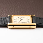 Cartier Tank Must de Roman Lemon Dial Vermeil PM 1980s