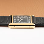 Cartier Tank Must de Black Roman Vermeil GM 1980s
