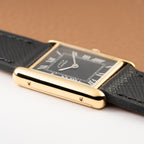 Cartier Tank Must de Black Roman Vermeil GM 1980s