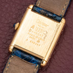 Cartier Tank Must de Vermeil Lemon Roman Diam GM 1980s