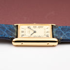 Cartier Tank Must de Vermeil Lemon Roman Diam GM 1980s