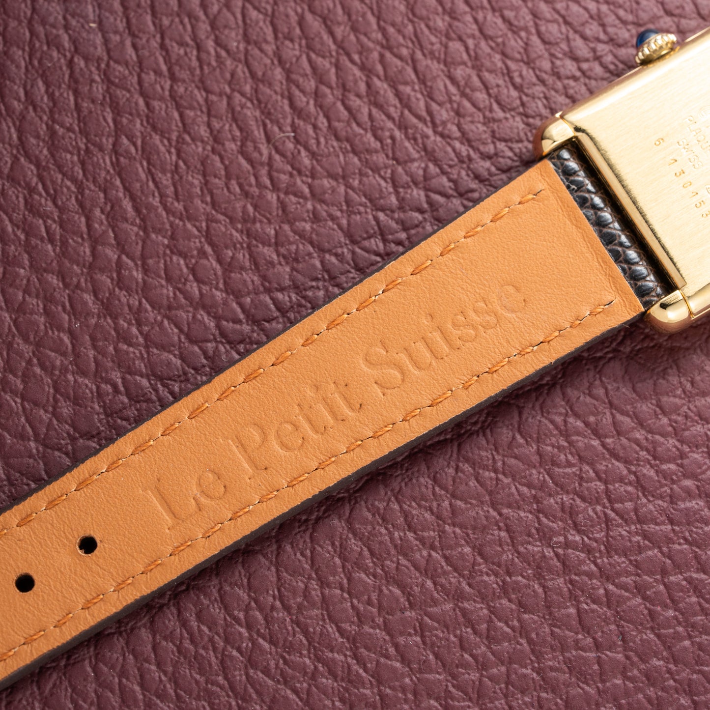 Cartier Tank Must de Roman Lemon Dial Vermeil from 1980s