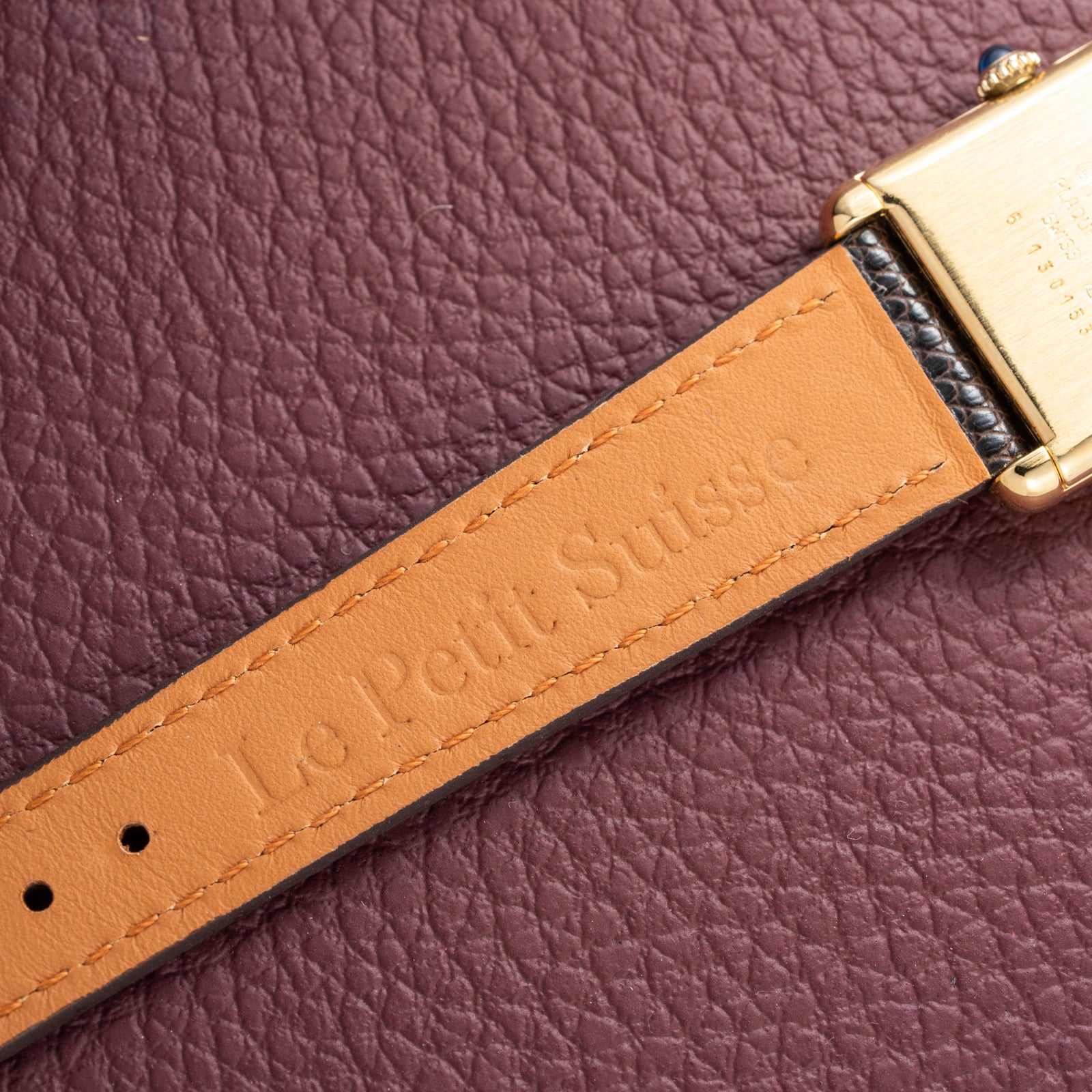 Cartier Tank Must de Roman Lemon Dial Vermeil from 1980s