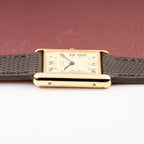 Cartier Tank Must de Roman Lemon Dial Vermeil from 1980s