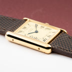 Cartier Tank Must de Roman Lemon Dial Vermeil from 1980s