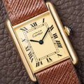 Cartier Tank Must de Roman Lemon Dial Vermeil from 1980s