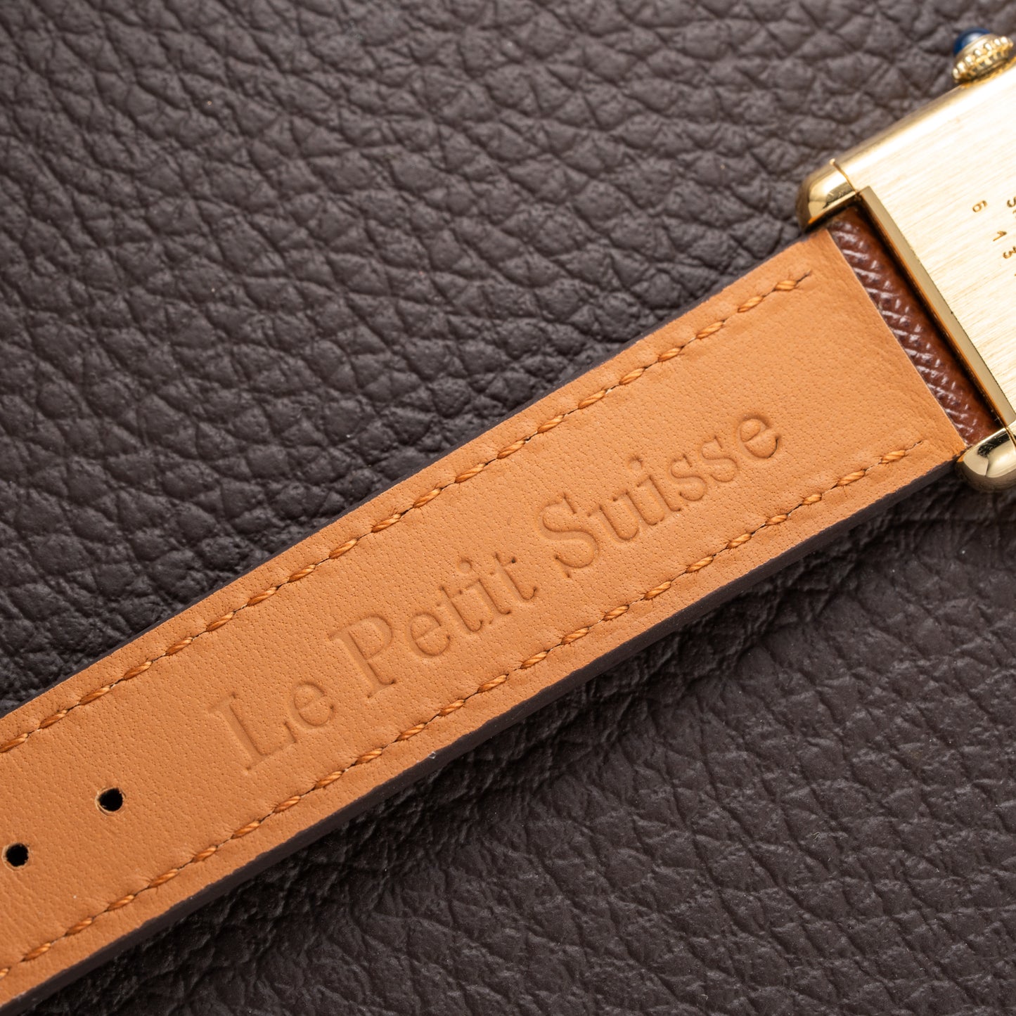 Cartier Tank Must de Roman Lemon Dial Vermeil from 1980s