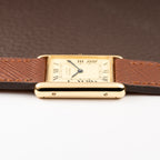 Cartier Tank Must de Roman Lemon Dial Vermeil from 1980s