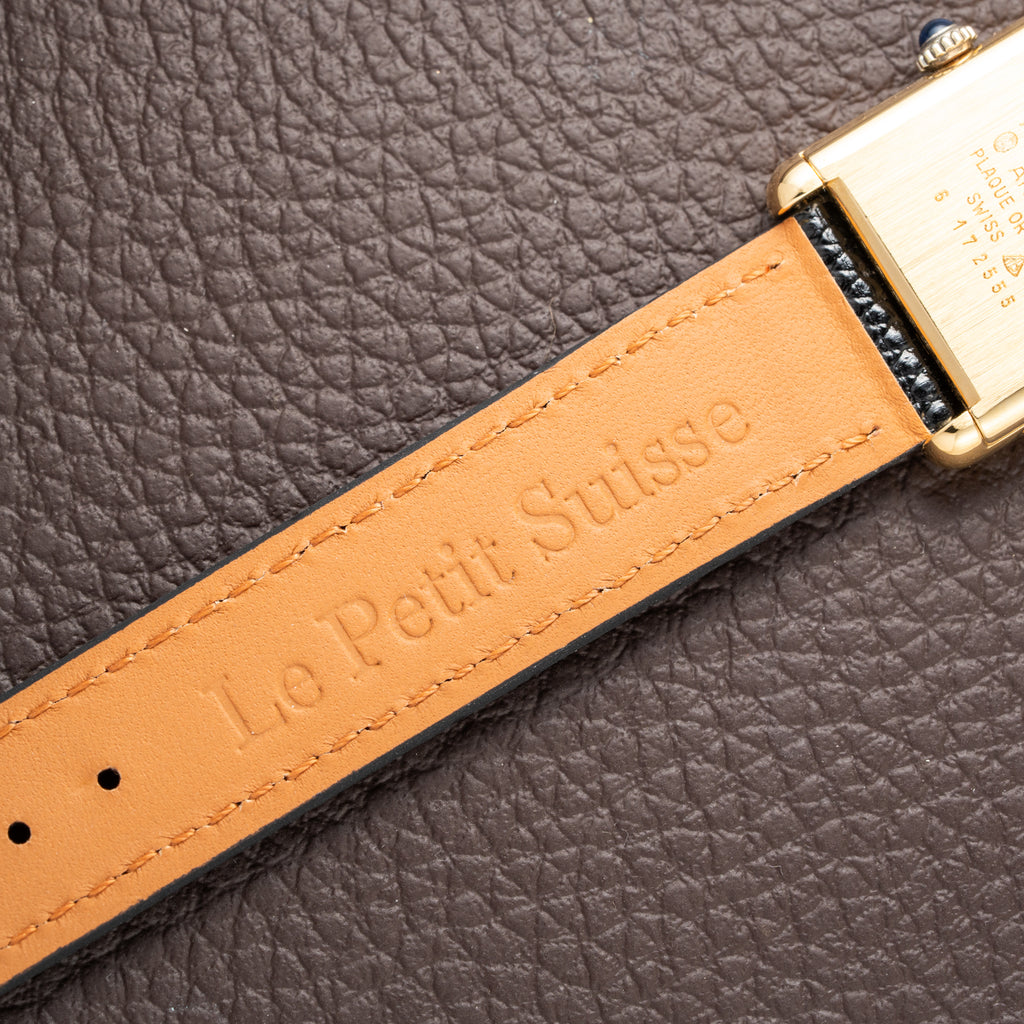 Cartier Tank Must de Roman Lemon Dial Vermeil from 1980s