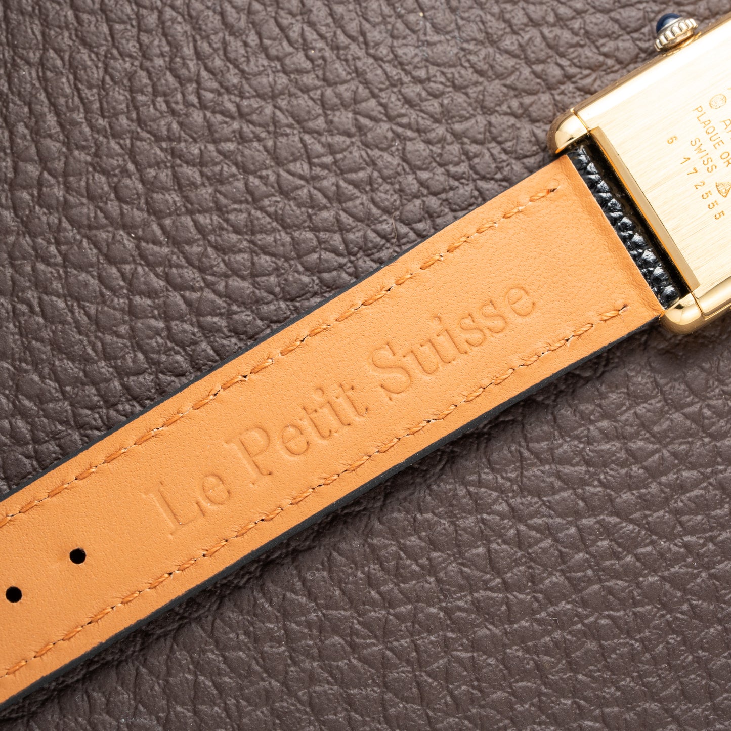 Cartier Tank Must de Roman Lemon Dial Vermeil from 1980s