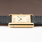 Cartier Tank Must de Roman Lemon Dial Vermeil from 1980s