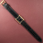 Cartier Tank Must de Black Roman Vermeil GM 1980s