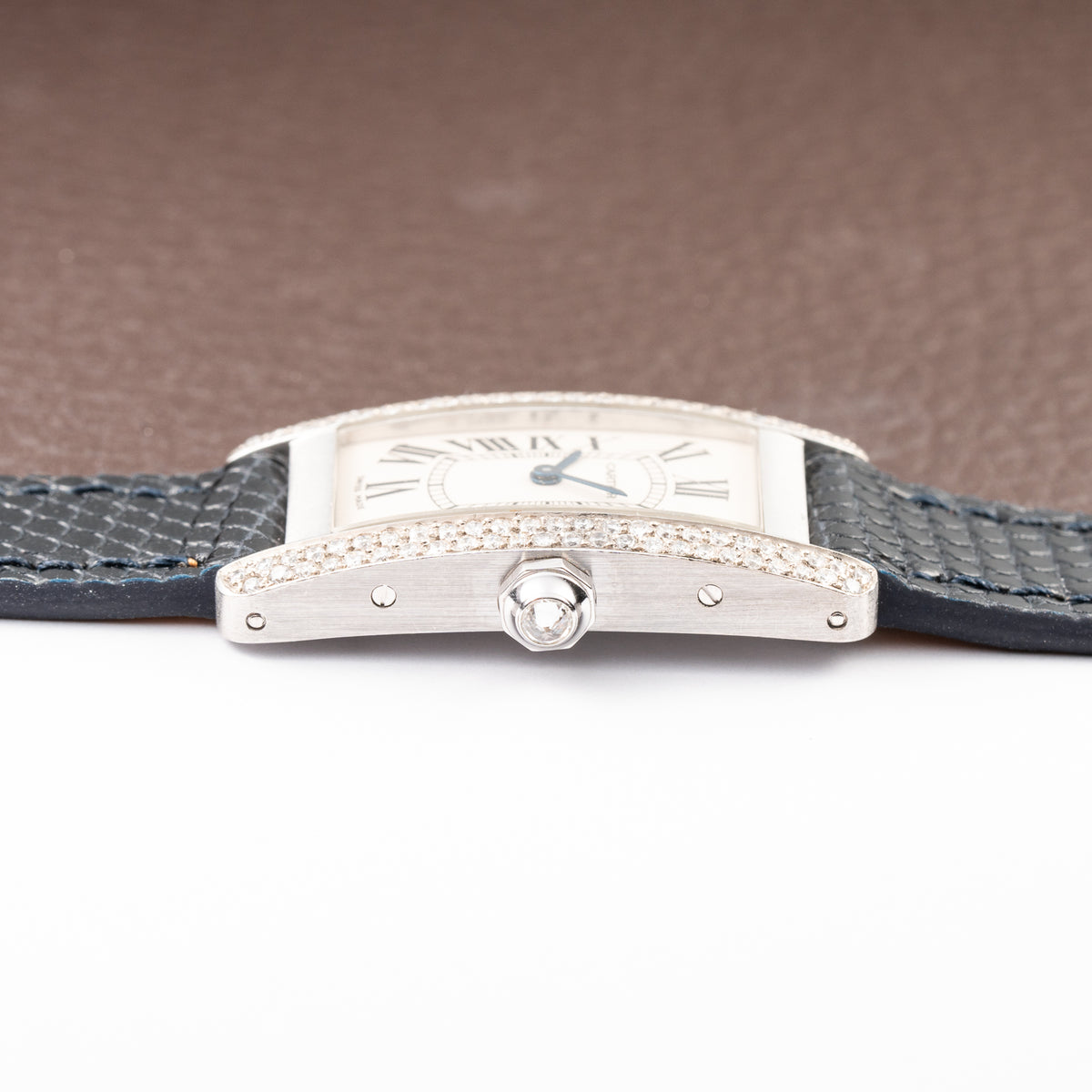 Cartier Américaine Factory Diamond Set 18k White Gold Full Set Ref 2489 from 2002