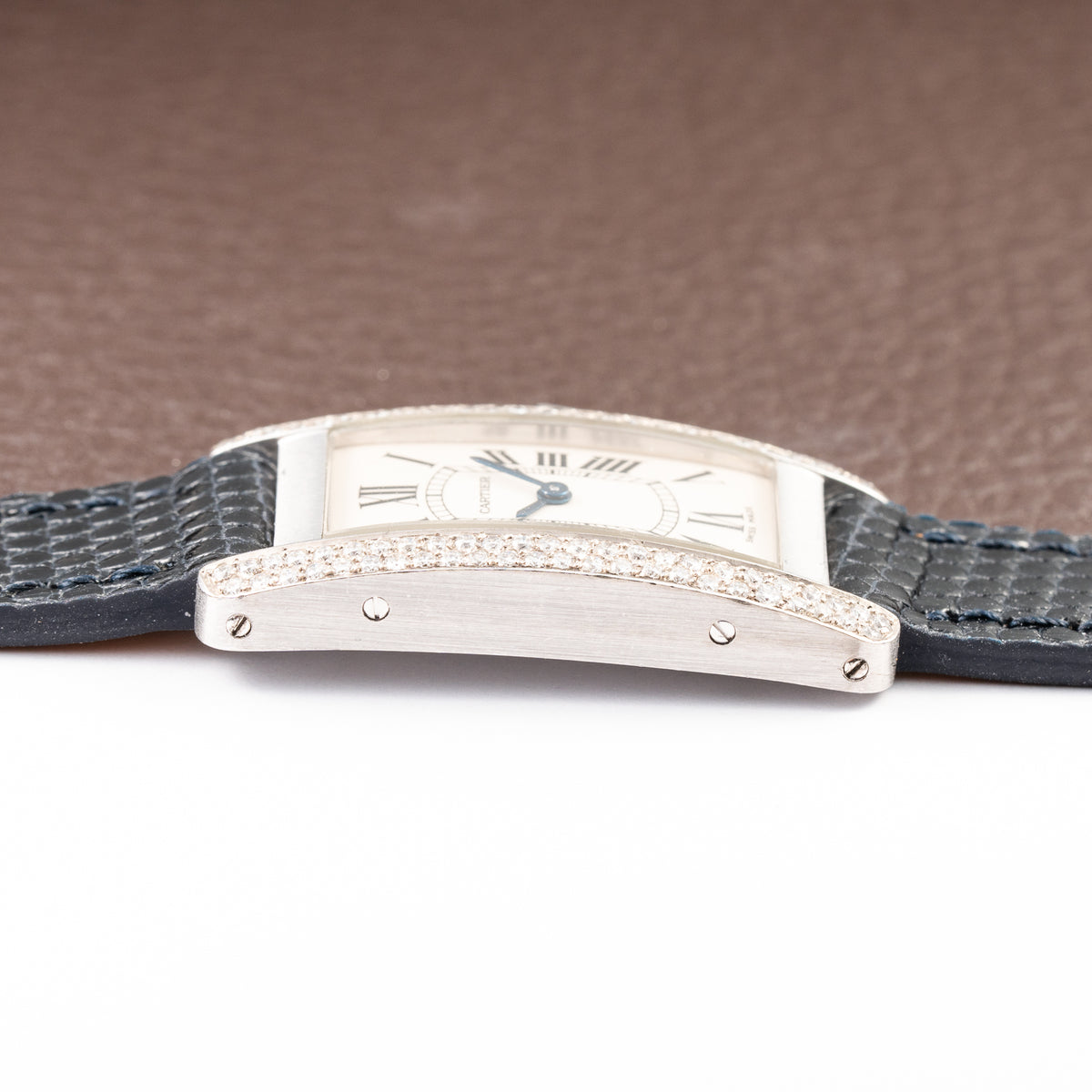 Cartier Américaine Factory Diamond Set 18k White Gold Full Set Ref 2489 from 2002