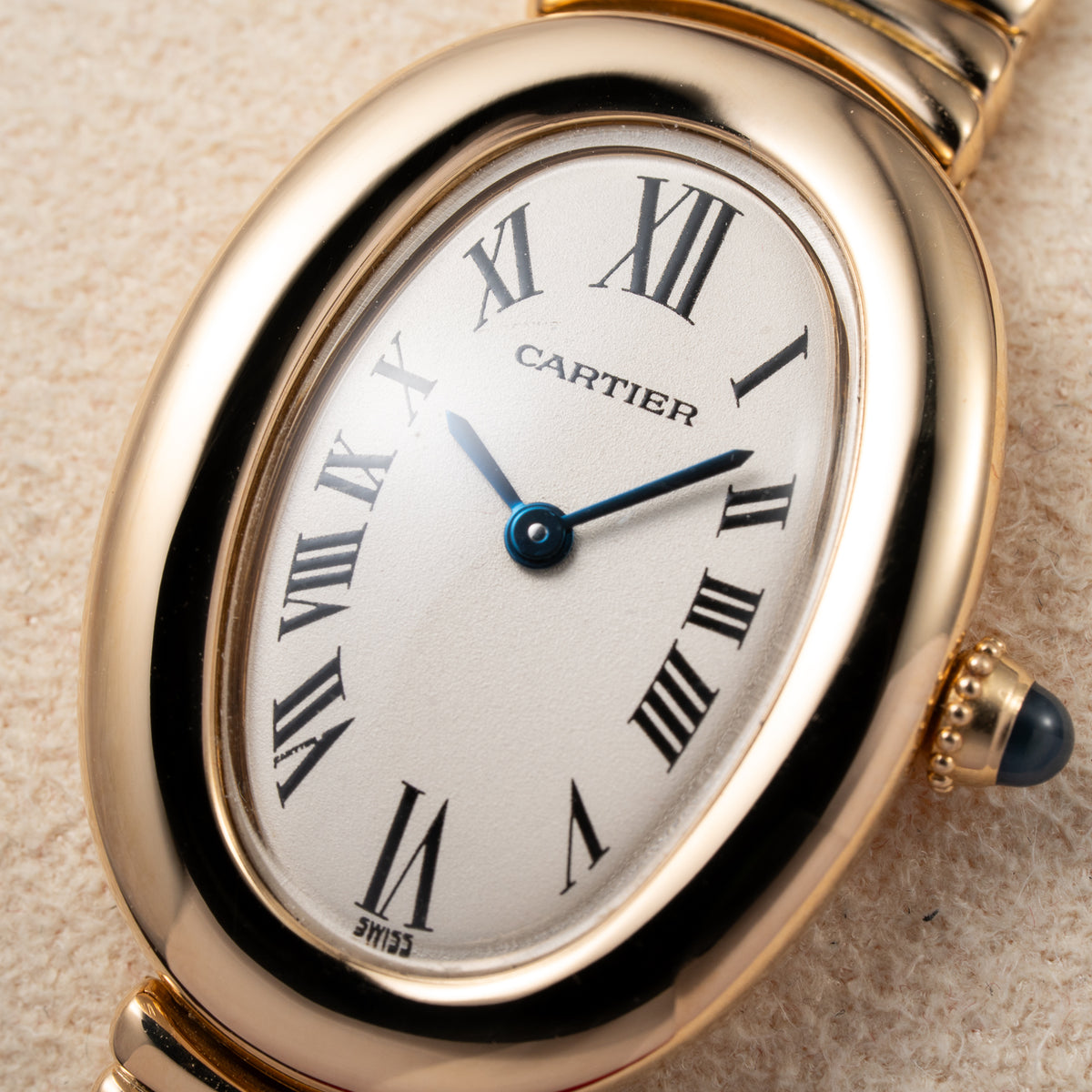 Cartier Baignoire 18K Yellow Gold Quartz with Cartier Service Papers Ref 8057912 from 1990s