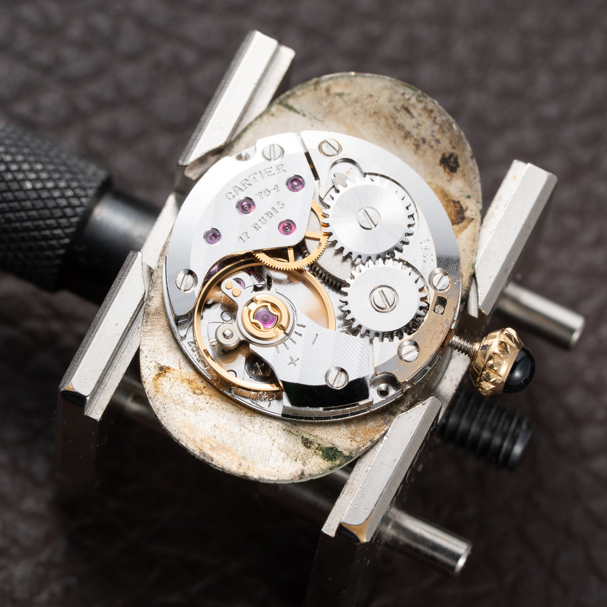 Cartier Baignoire 'Paris' Two-Row Diamond Bezel 18K Yellow Gold Ref. 78094 From 1970s