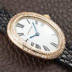 Cartier Baignoire 'Paris' Two-Row Diamond Bezel 18K Yellow Gold Ref. 78094 From 1970s