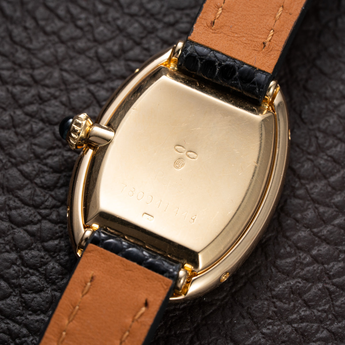 Cartier Baignoire 'Paris' Two-Row Diamond Bezel 18K Yellow Gold Ref. 78094 From 1970s