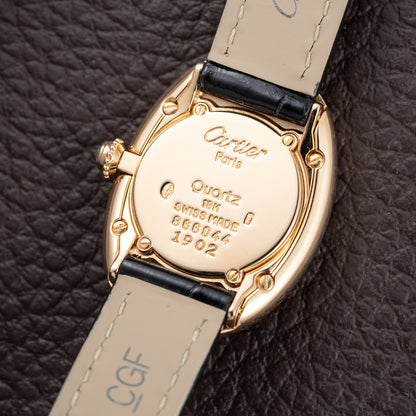 Cartier Baignoire Two-Row Factory Diamond Set 18K Yellow Gold Cartier Serviced 2026 Ref. 866044