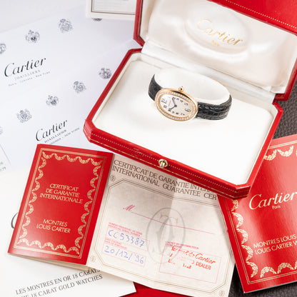 Cartier Baignoire Factory Diamond Cartier Serviced 2026 – 2-Year International Warranty Ref. 1954 Full Set from 1996