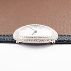 Cartier Baignoire Diamond Set White Gold 18K 'Paris' Dial Ref 78094 from 1970s