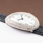 Cartier Baignoire Diamond Set White Gold 18K 'Paris' Dial Ref 78094 from 1970s