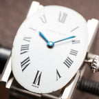 Cartier Baignoire Diamond Set White Gold 18K 'Paris' Dial Ref 78094 from 1970s