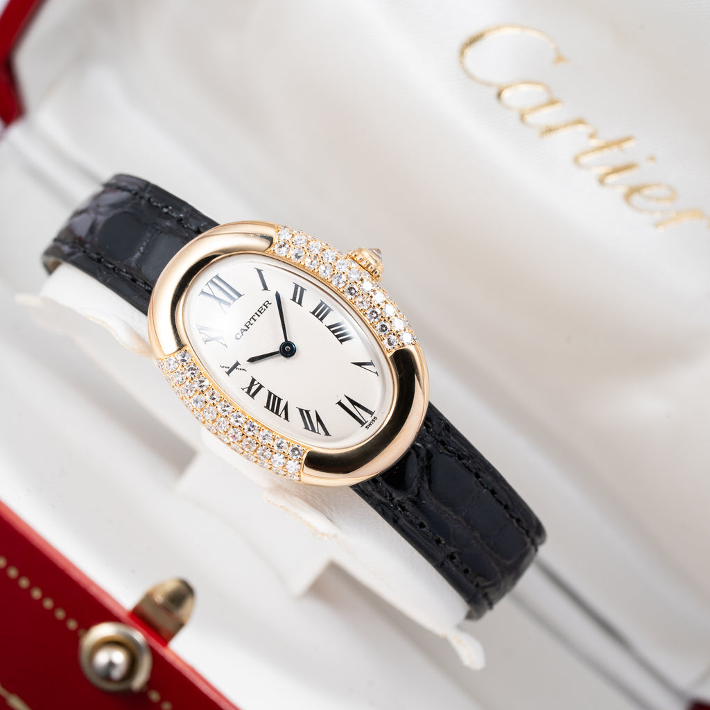 Cartier Baignoire Pavé Diamond Set 18K Yellow Gold Full Set from 1989 Cartier Service 2026 Ref 8057912