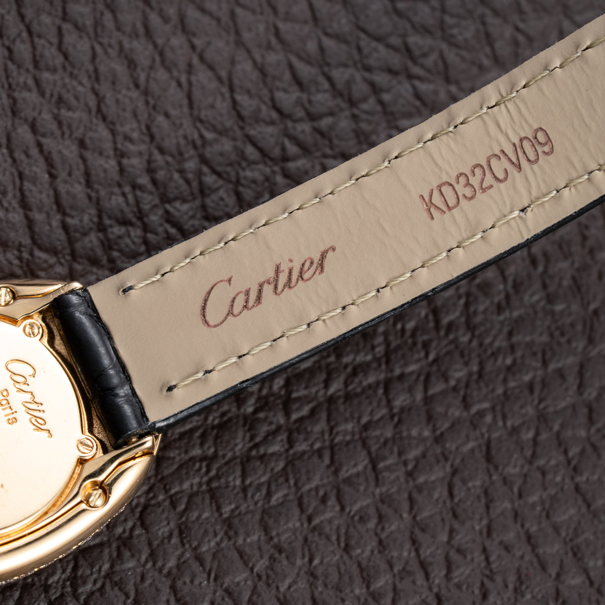 Cartier Baignoire Pavé Diamond Set 18K Yellow Gold Full Set from 1989 Cartier Service 2026 Ref 8057912