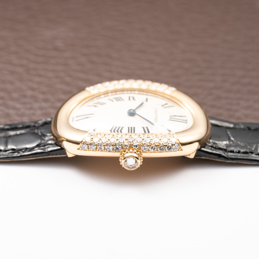 Cartier Baignoire Pavé Diamond Set 18K Yellow Gold Full Set from 1989 Cartier Service 2026 Ref 8057912
