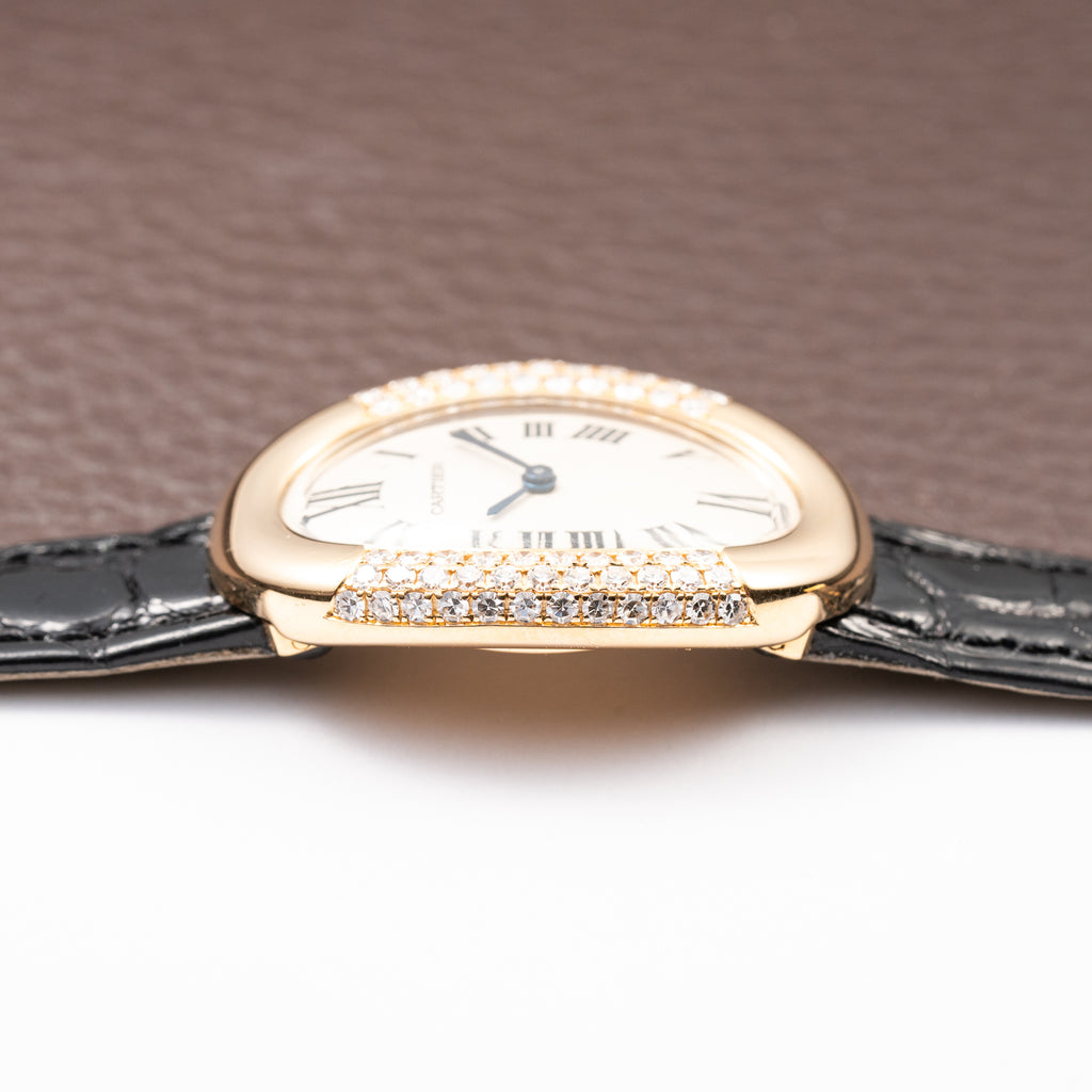 Cartier Baignoire Pavé Diamond Set 18K Yellow Gold Full Set from 1989 Cartier Service 2026 Ref 8057912