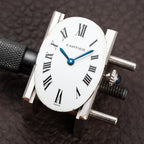 Cartier Baignoire Diamond Set White Gold 18K 'Paris' Dial Ref 78094 from 1970s