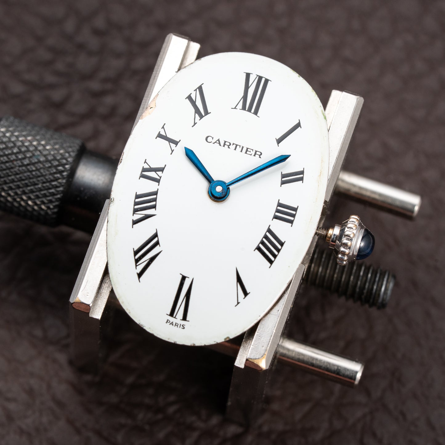 Cartier Baignoire Diamond Set White Gold 18K 'Paris' Dial Ref 78094 from 1970s